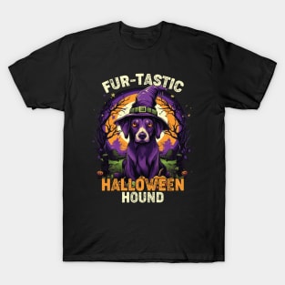 Waggin' & Witchin' Dog on Halloween T-Shirt